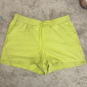 Lululemon Athletica Neon Yellow Athletic Shorts
